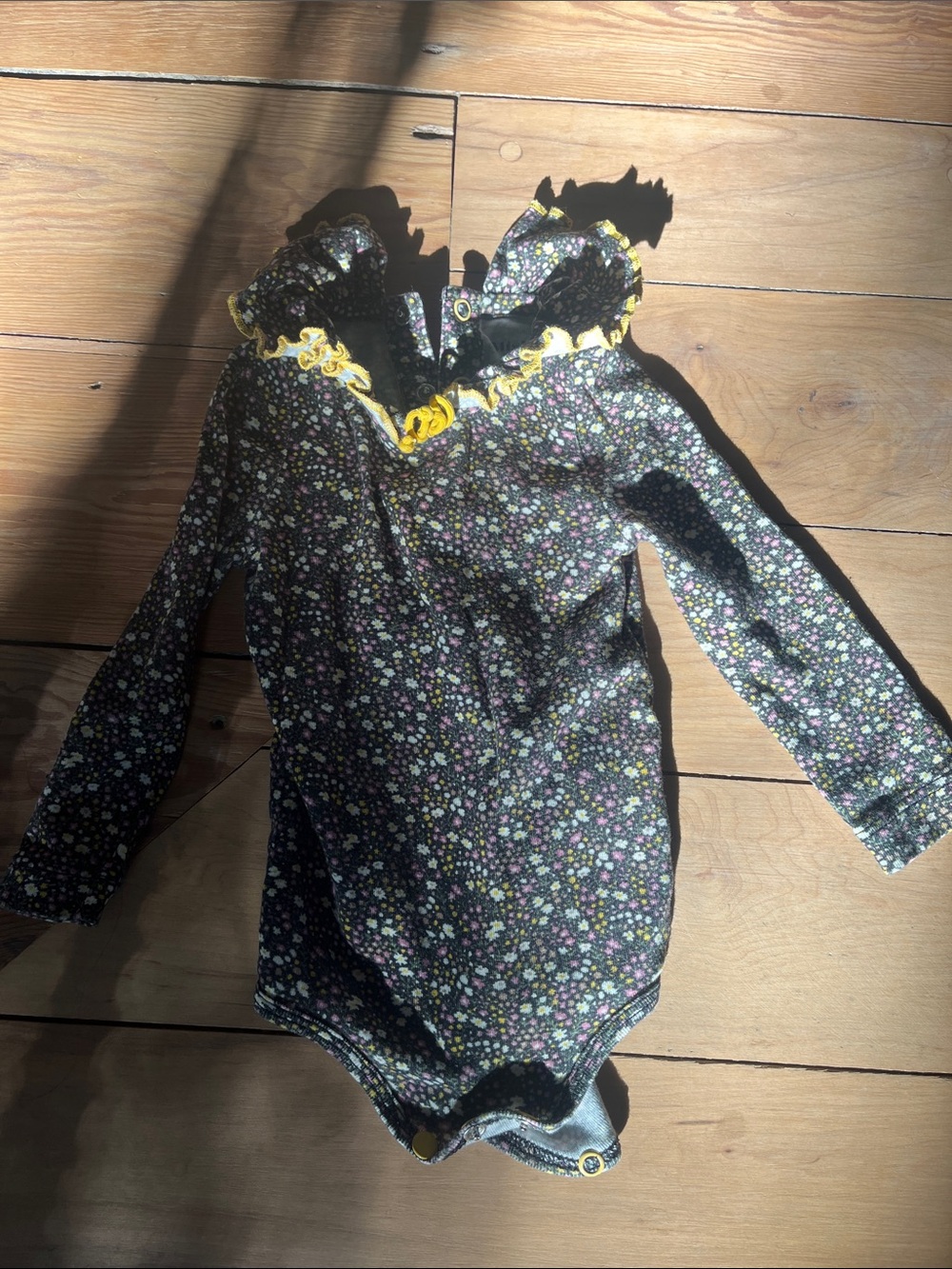Misha and Puff floral onesie, 0-6 m